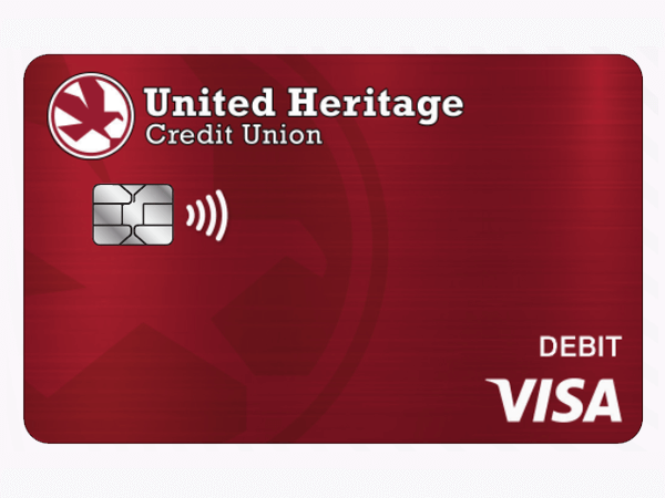 Red Logo Debit Card